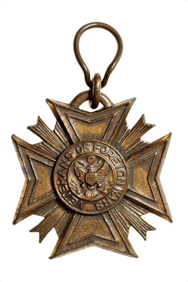 MEDALHA E ROSETA VETERANS OF FOREIGN WARS – I GUERRA - Imagem 2