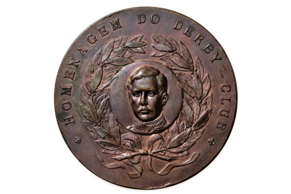 MEDALHA HOMENAGEM DO DERBY CLUB AO REI ALBERT DA BÉLGICA – 1920