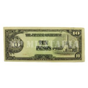 CÉDULA DO JAPÃO DE OCUPAÇÃO DAS FILIPINAS ∙ 10 PESOS – II GUERRA