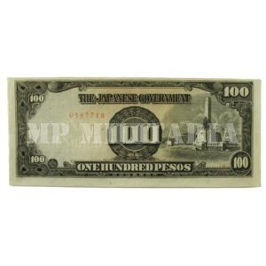 CÉDULA DO JAPÃO DE OCUPAÇÃO DAS FILIPINAS ∙ 100 PESOS – II GUERRA