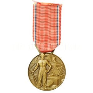 MEDALHA SERVIÇO LONGO E FIEL DO SINDICATO DE OBRAS PÚBLICAS DA FRANÇA, ARGELIA E COLONIAS – 1955