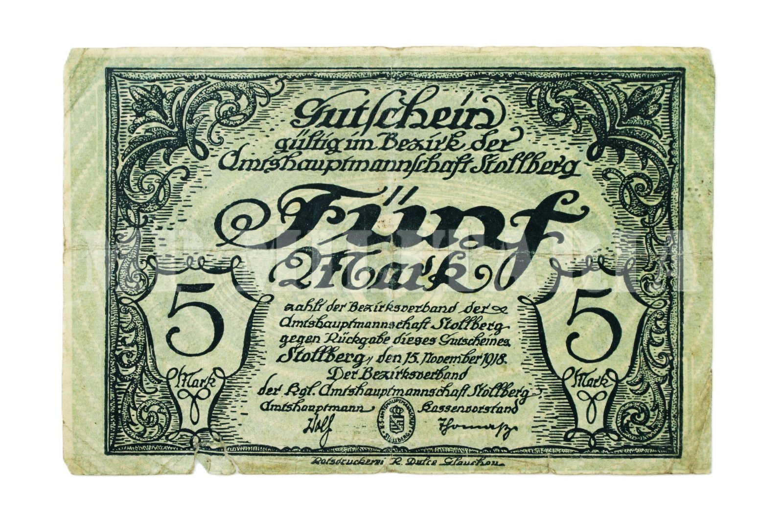 CÉDULA DE 5.000 DE MARCOS – 1922 - Imagem 2