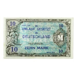 CÉDULA DOS ALIADOS DE OCUPAÇÃO DA ALEMANHA ∙ 10 MARCO – II GUERRA