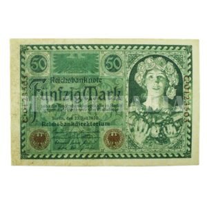 CÉDULA DE 50 DE MARCOS – 1920