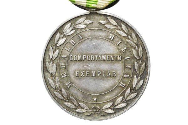 MEDALHA MILITAR DE COMPORTAMENTO EXEMPLAR • PRATA - PORTUGAL – 1910 - Imagem 4