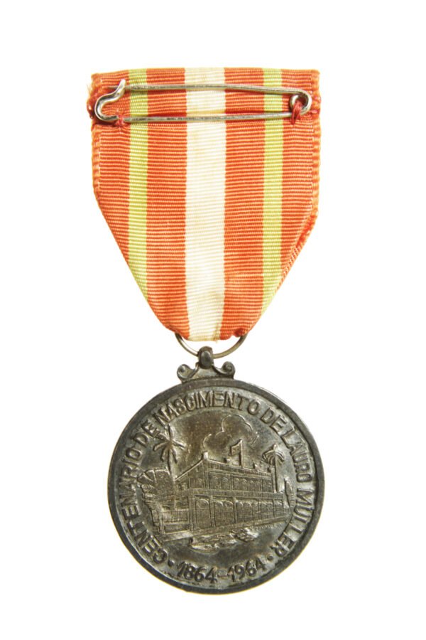 MEDALHA DE PRATA DO 1º CENTENÁRIO DO NASCIMENTO DE LAURO MÜLLER – 1964 - Imagem 5