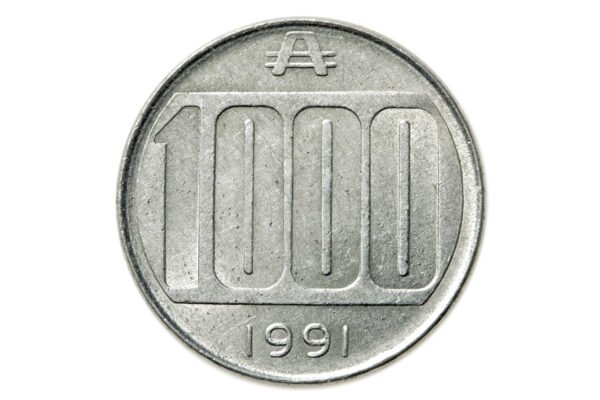 MOEDA DE 1000 AUSTRALES DE 1991 – ARGENTINA