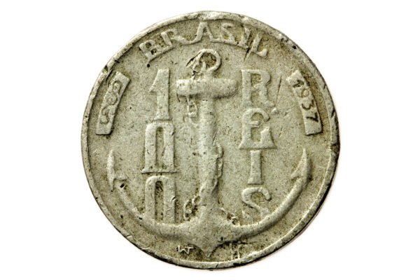 MOEDA DE 100 REIS 1937 – ALMIRANTE TAMANDARÉ - Image 2