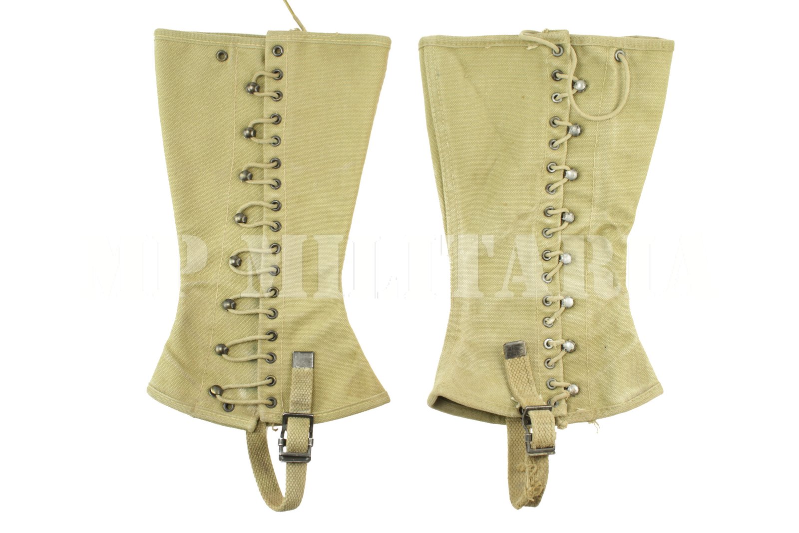 PAR DE POLAINAS / PERNEIRAS LEGGINGS, CANVAS M-1938 - II GUERRA - Imagem 2