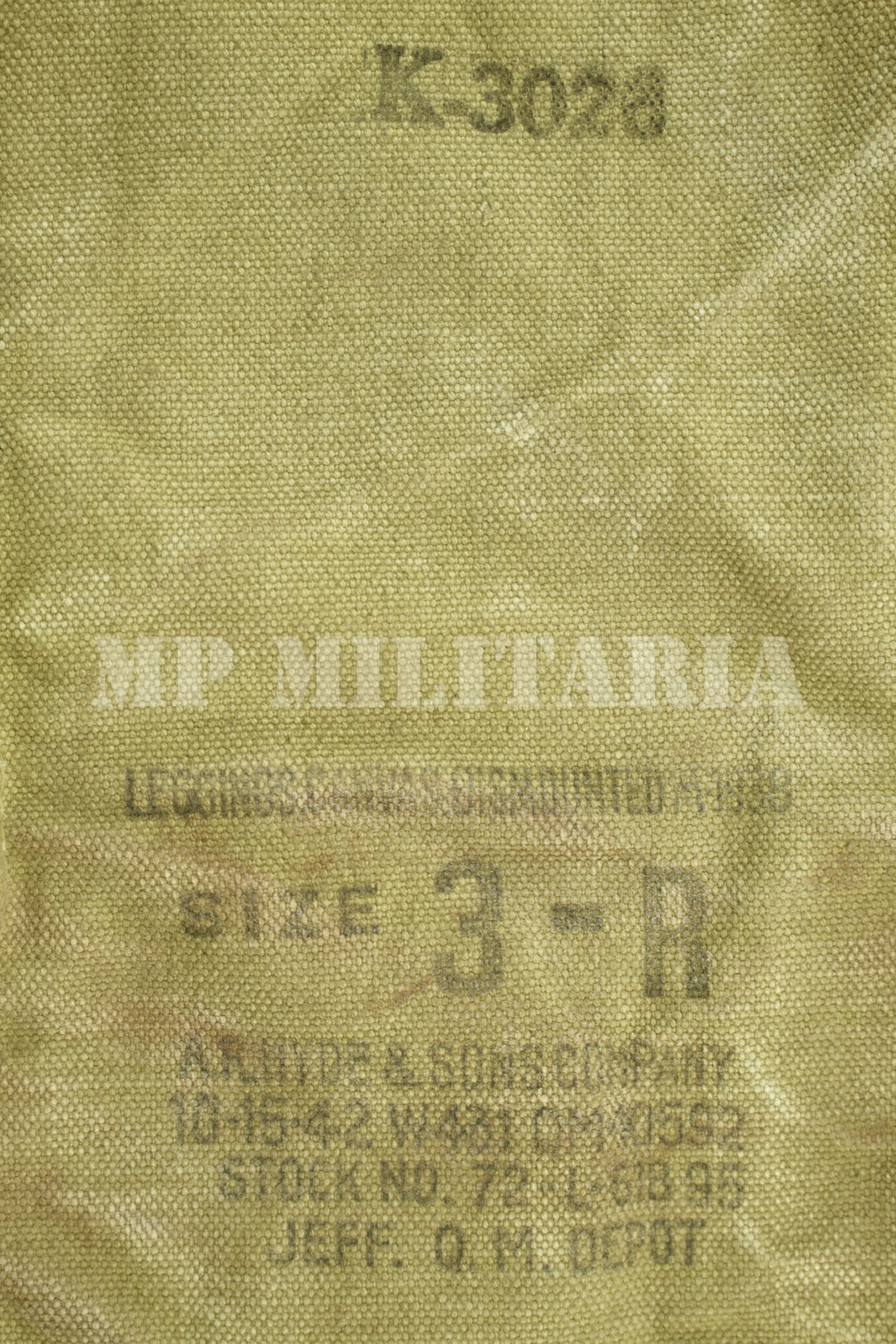 PAR DE POLAINAS / PERNEIRAS LEGGINGS, CANVAS M-1938 - II GUERRA - Imagem 7