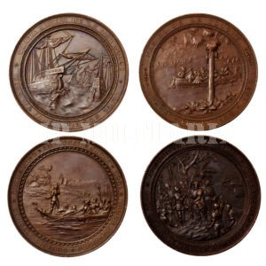 COLEÇÃO DAS MEDALHAS DO 4º CENTENÁRIO DO DESCOBRIMENTO DO BRASIL – 1900