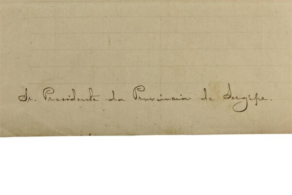 RARO DOCUMENTO ASSINADO PELO MARECHAL OSÓRIO A PROVINCIA DO SERGIPE – 1879 - Imagem 4