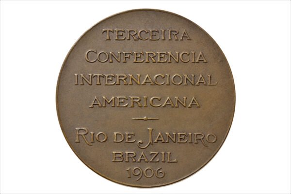 MEDALHA DE 1906 3ª CONFERÊNCIA INTERNACIONAL AMERICANA – ELIHU ROOT - Imagem 2