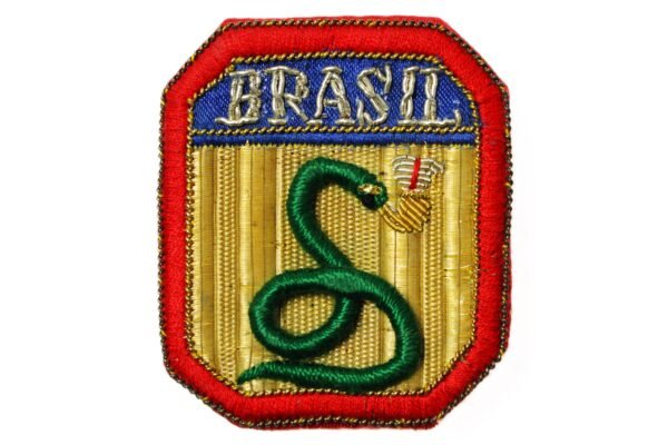 RARO PATCH / DISTINTIVO DA COBRA FUMANDO FEB - FORÇA EXPEDICIONÁRIA BRASILEIRA