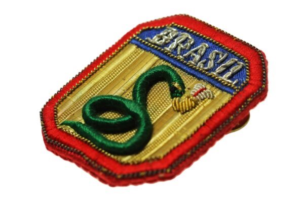 RARO PATCH / DISTINTIVO DA COBRA FUMANDO FEB - FORÇA EXPEDICIONÁRIA BRASILEIRA - Imagem 3