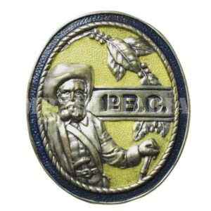 RARO DISTINTIVO DE UNIDADE DA FORÇA PÚBLICA DE SÃO PAULO ∙ 1º B.C. ∙ ROTA – ANOS 1940 / 50