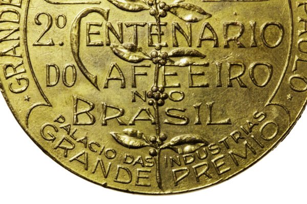 MEDALHA DO 2º CENTENÁRIO DO CAFEEIRO NO BRASIL – 1927 - Imagem 3