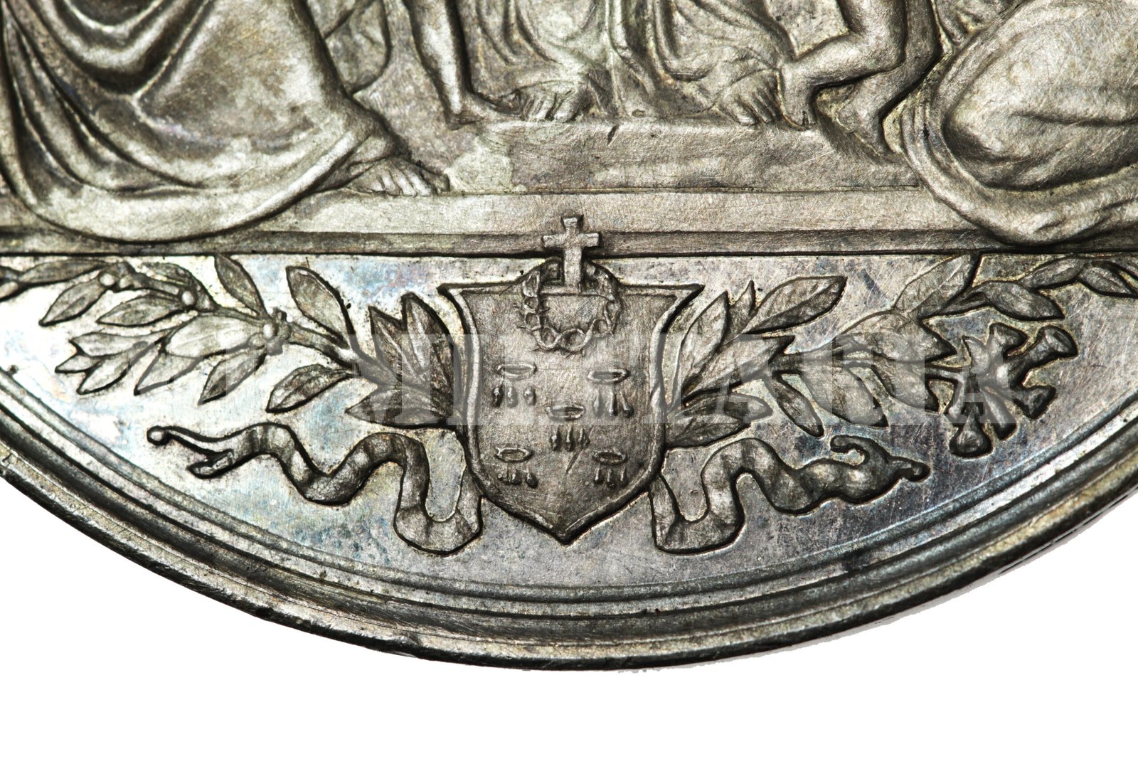 MEDALHA DO IMPÉRIO DE 1889 DA SANTA CASA DE MISERICÓRDIA – EM PRATA E NA CAIXA - Imagem 5