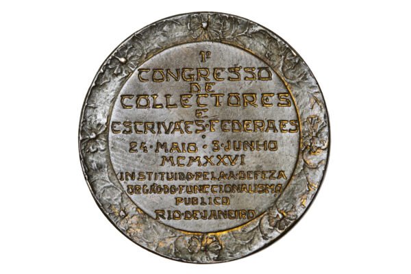 MEDALHA DO 1º CONGRESSO DE COLETORES E ESCRIVÃES FEDERAIS – 1926 - Imagem 2