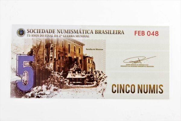 CONJUNTO DE CÉDULAS COMEMORATIVAS DOS 75 ANOS DO TÉRMINO DA II GUERRA MUNDIAL – FEB - Image 4