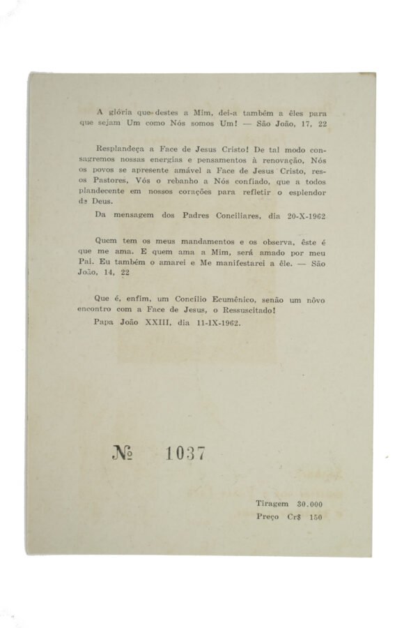 LOTE FOLHAS FILATÉLICAS C/ SELOS E CHANCELAS DO NATAL DE 1965/66 E CONCILIO VATICANO 1966 - Image 6