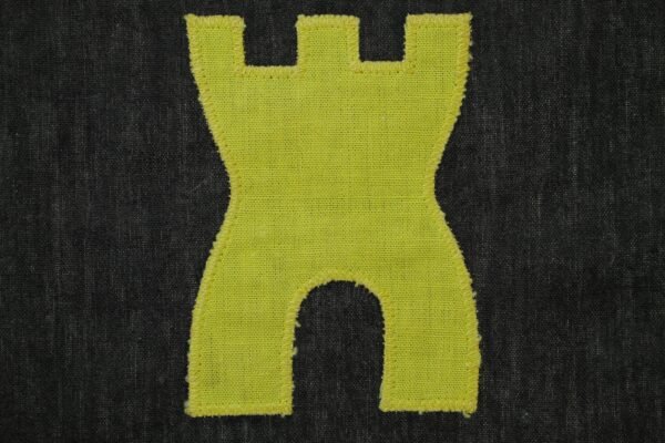 ANTIGA BANDEIRA / FLÂMULA DA ARMA DE ENGENHARIA P/ VIATURA – EXÉRCITO ARGENTINA - Image 4