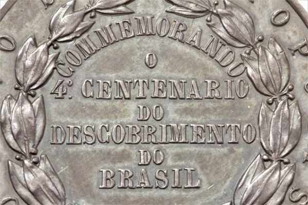 MEDALHA DE 1900 4º DO DESCOBRIMENTO DO BRASIL – O POVO DE PETRÓPOLIS - Image 4
