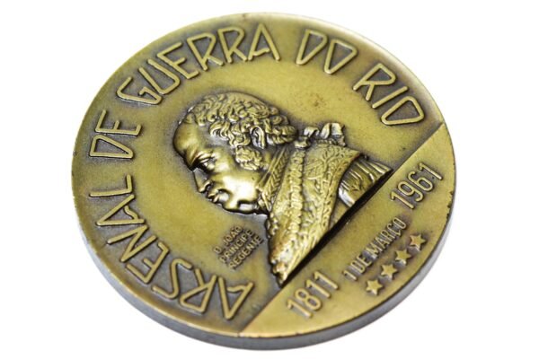 MEDALHA DO SESQUICENTENÁRIO DO ARSENAL DE GUERRA DO RIO • 1811 – 1961 - Imagem 4