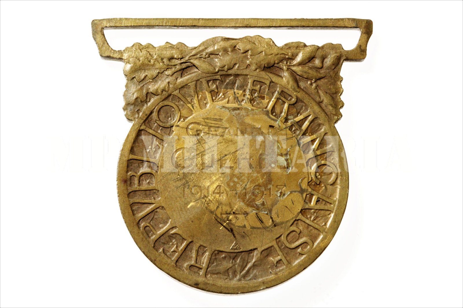 MEDALHA FRANCESA DA GRANDE GUERRA 1914 ∙18 - MÉDAILLE DE LA GRANDE GUERRE – I GUERRA - Imagem 2