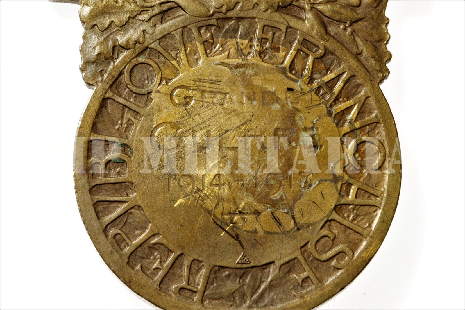 MEDALHA FRANCESA DA GRANDE GUERRA 1914 ∙18 - MÉDAILLE DE LA GRANDE GUERRE – I GUERRA - Imagem 3