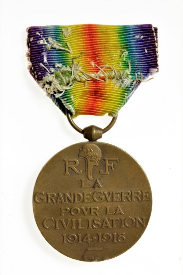 MEDALHA DA VITÓRIA FRANCESA - MÉDAILLE INTER-ALLIÉE DE LA VICTOIRE - I GUERRA - Imagem 8