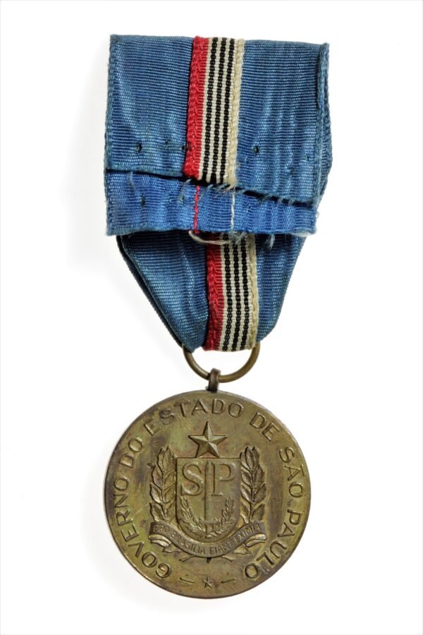 MEDALHA DO CENTENÁRIO DE TOBIAS DE AGUIAR FORÇA PÚBLICA DE SÃO PAULO – 1957 - Imagem 7