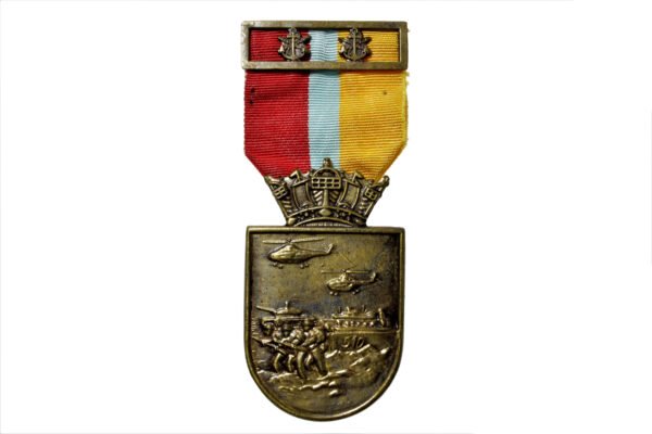 MEDALHA MÉRITO ANFÍBIO ∙ CORPO DE FUZILEIROS NAVAIS - 2 ÂNCORAS