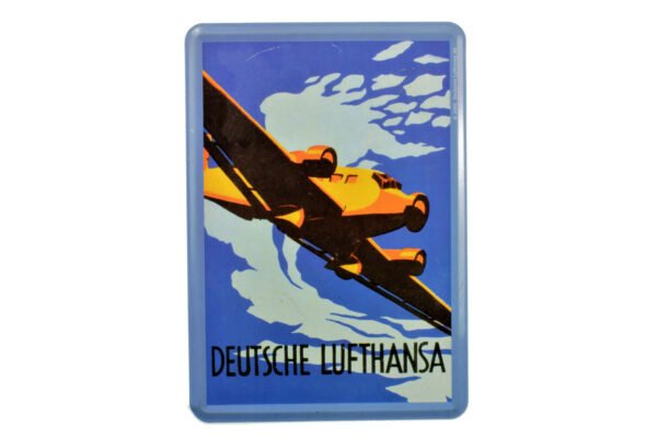CARTÃO POSTAL DE METAL DA DEUTSCHE LUFTHANSA