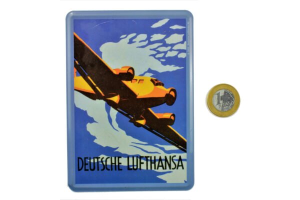 CARTÃO POSTAL DE METAL DA DEUTSCHE LUFTHANSA - Image 2