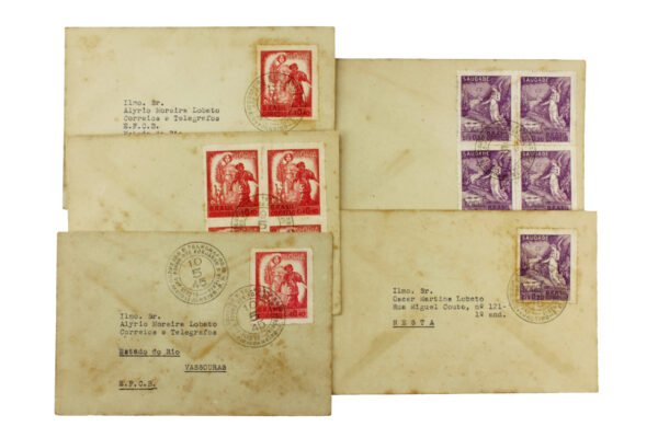 LOTE DE ENVELOPES DE COLECIONADOR COM SELOS DA SÉRIE DA VITÓRIA ∙ FEB – II GUERRA - Image 2
