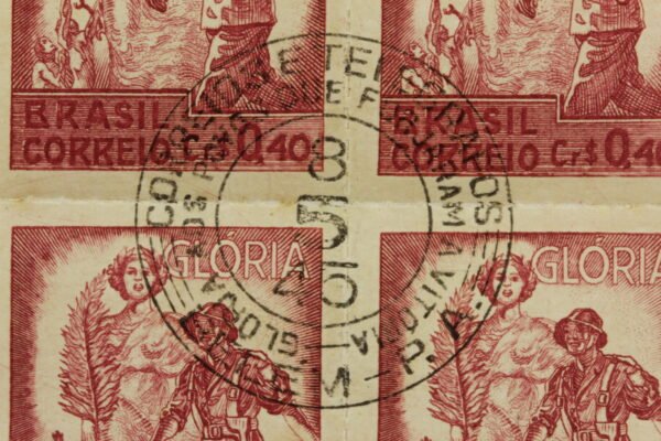 QUADRA DE SELOS DE 40 CENTAVOS DA SÉRIE DA VITÓRIA ∙ FEB – II GUERRA - Image 3