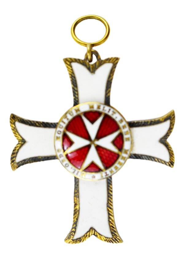 MEDALHA CRUZ DE MÉRITO, DA ORDEM SOBERANA MILITAR HOSPITALEIRA DE SÃO JOÃO DE JERUSALÉM, DE RODES E DE MALTA - Imagem 3
