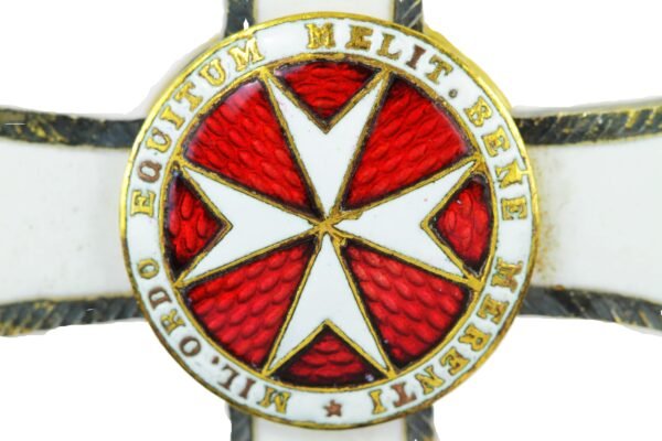 MEDALHA CRUZ DE MÉRITO, DA ORDEM SOBERANA MILITAR HOSPITALEIRA DE SÃO JOÃO DE JERUSALÉM, DE RODES E DE MALTA - Imagem 4