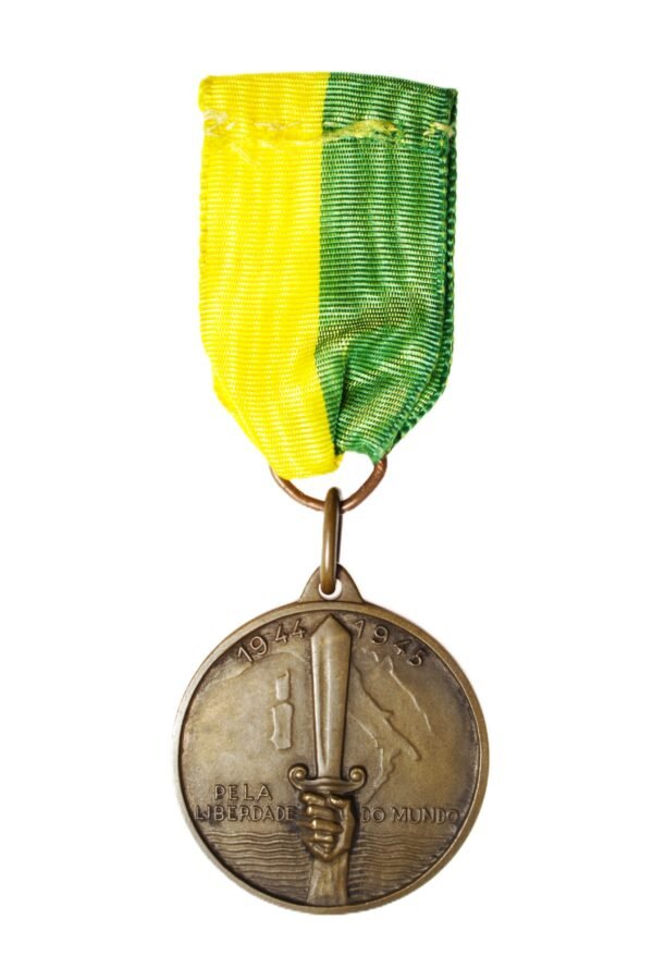 MEDALHA DA FEB FEITA NA ITÁLIA PELA LIBERDADE DO MUNDO - II GUERRA - Imagem 5