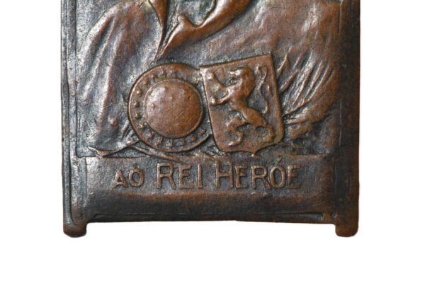 RARA MEDALHA COMEMORATIVA DA VISITA DO REI ALBERT DA BÉLGICA AO BRASIL – 1920 - Imagem 2