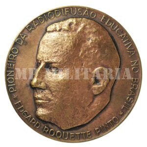 MEDALHA ROQUETTE PINTO, JUBILEU DE PRATA DA RÁDIO MINISTÉRIO DA EDUCAÇÃO E CULTURA – 1961