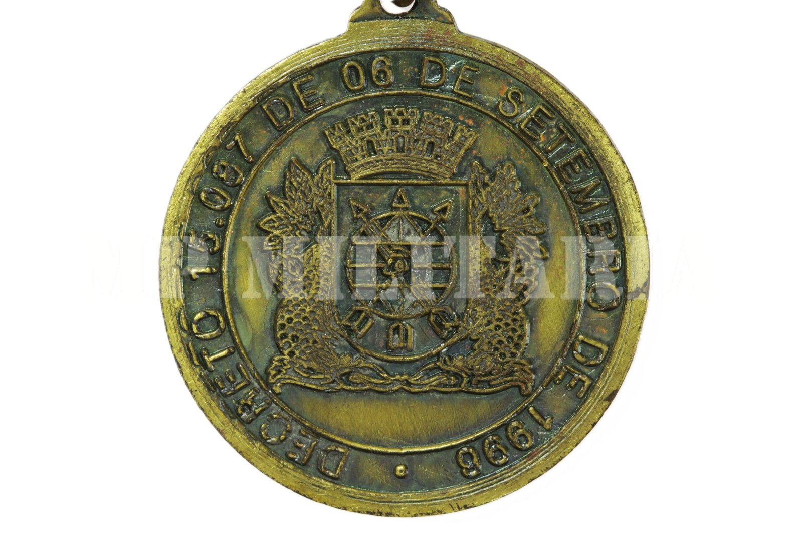 MEDALHA MARECHAL ZENÓBIO DA COSTA DA GUARDA MUNICIPAL DO RIO DE JANEIRO - Imagem 4