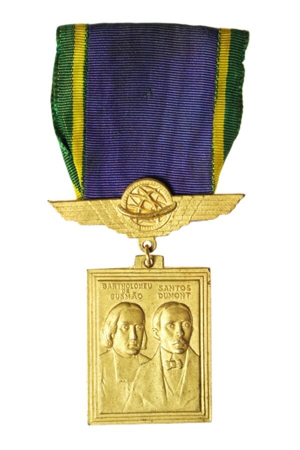 MEDALHA BARTHOLOMEU DE GUSMÃO, SANTOS DUMONT / FUNDAÇÃO SANTOS DUMONT – 1959 - Imagem 2