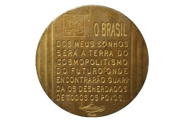 MEDALHA DO CENTENÁRIO DO NASCIMENTO DE SYLVIO ROMERO 1851 – 1951 - Imagem 2