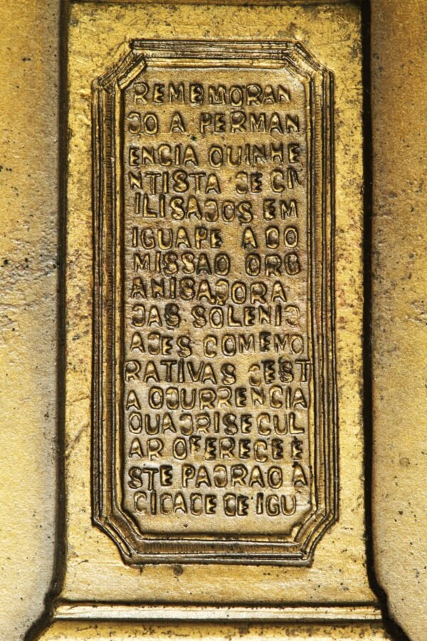RARA MEDALHA DO IV CENTENÁRIO DE IGUAPE “A MARCHA PARA O OESTE PARTIRÁ DE CANANÉIA” – 1938 - Imagem 3