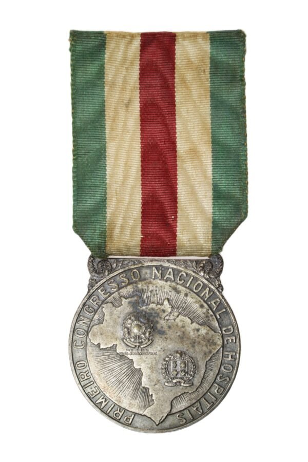 MEDALHA DO 1º CONGRESSO NACIONAL DE HOSPITAIS • MINISTÉRIO DA SAÚDE – 1955 - Imagem 2