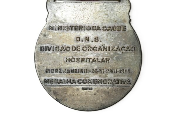 MEDALHA DO 1º CONGRESSO NACIONAL DE HOSPITAIS • MINISTÉRIO DA SAÚDE – 1955 - Imagem 4