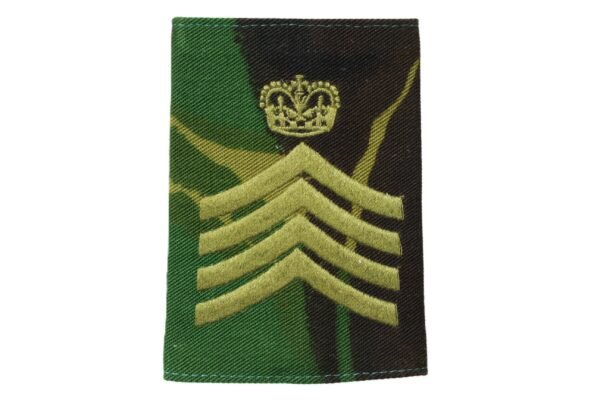 INSÍGNIA CAMUFLADA DE BUGLE-MAJOR DO EXÉRCITO BRITÂNICO