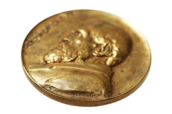 MEDALHA DE 50 ANOS DA FUNDAÇÃO DOS TELEGRAFOS DO BRASIL • BARÃO DE CAPANEMA • GIRARDET - Imagem 5